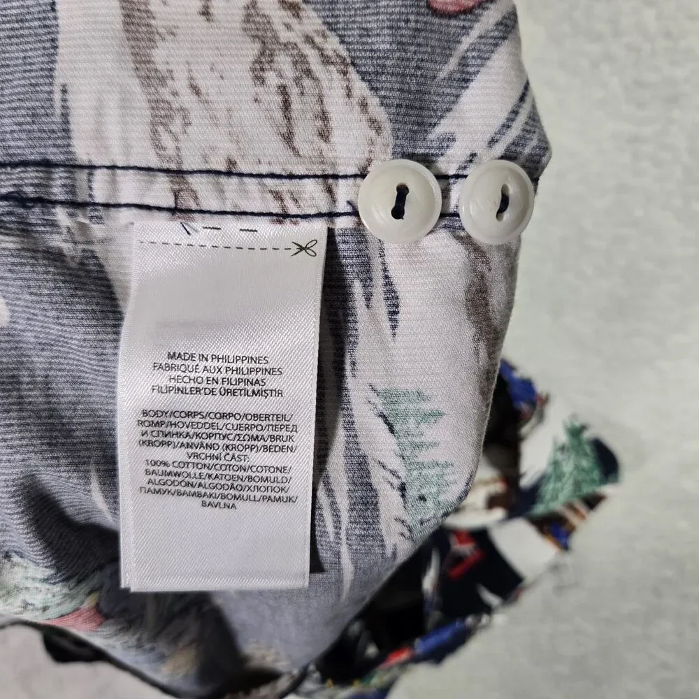 Polo Ralph Lauren Mens Small Corduroy 1967‎ Ski Christmas Shirt Hi Tech Snow S
